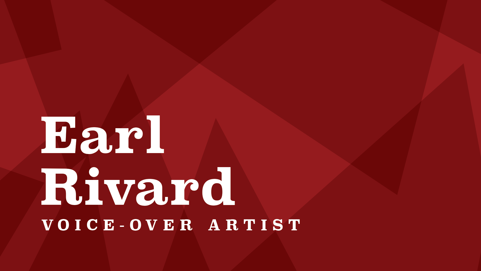 earl rivard - voice over artist